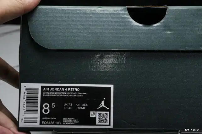 1st Kicks Jordan Air Oxidized Green FQ8138-103 4 0615